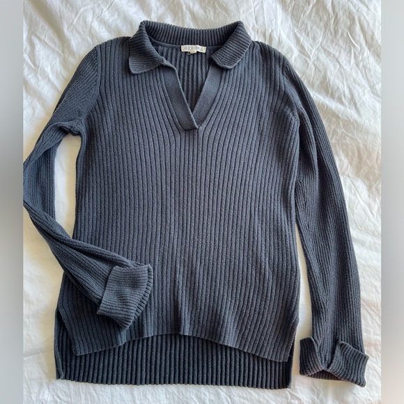 Alex Mill Sweaters - Alex Mill Navy Cotton Polo Knit Top